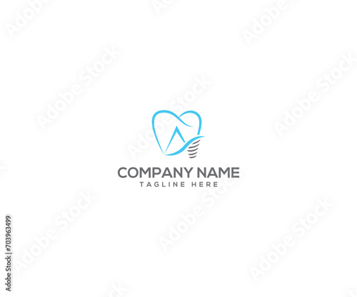a dental logo design vector