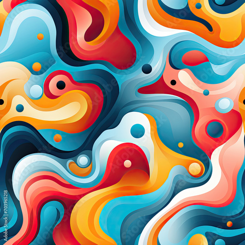 Abstract Color Pattern Seamless Background