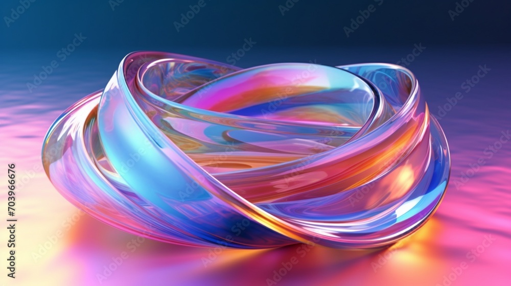 3d render abstract background in nature landscape.Generative AI 3d render abstract background in nature landscape.Generative AI