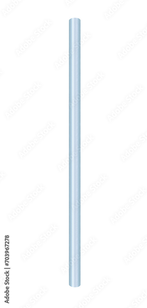 Vertical large thick steel pipe on isolated transparent background Vertical large thick steel pipe on isolated transparent background