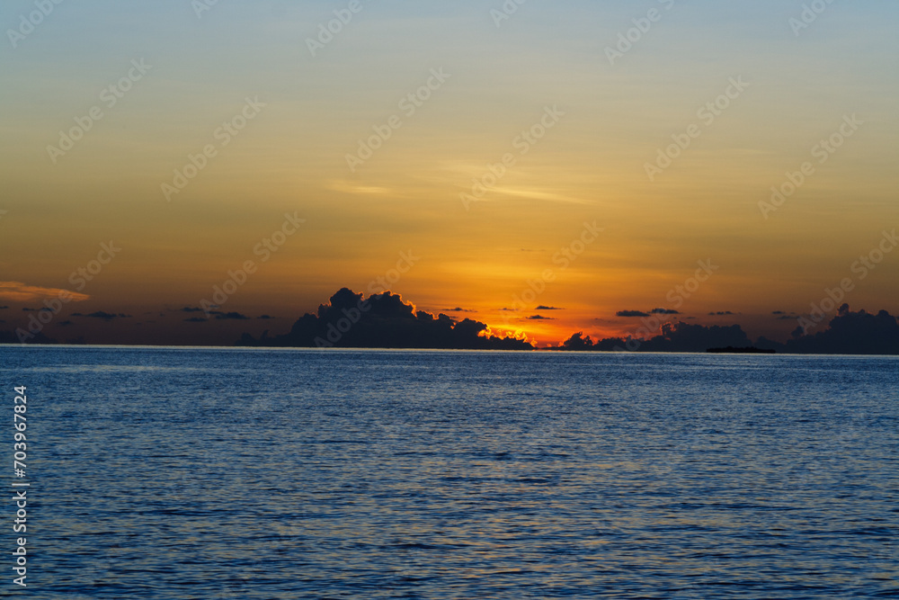 sunrise over the Indian ocean