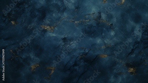 Dark Blue Grungy Canvas Background or Texture - AI Generated