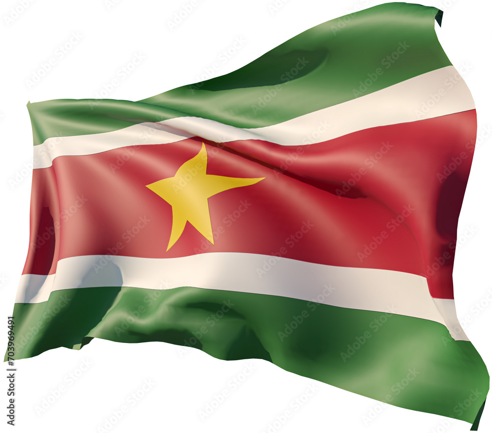 Obraz premium Flag of Suriname
