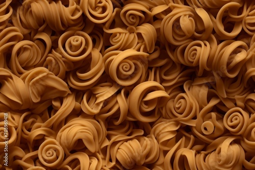 Close-up of a pile of uncooked pasta