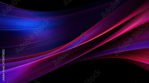 Black dark deep violet purple blue red burgundy maroon magenta abstract background. Geometric shape. Line strip angle 3d. Noise grain. Color gradient. Bright neon electric metallic glow.Banner.Design © NI