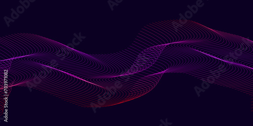 Background with red violet color abstract wave