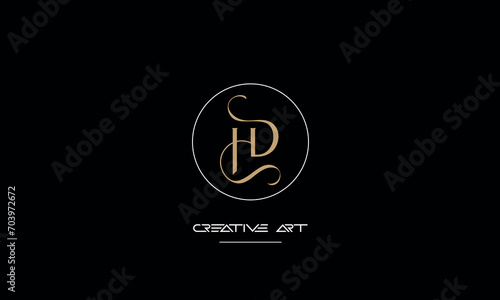 DH, HD, D, H abstract letters logo monogram