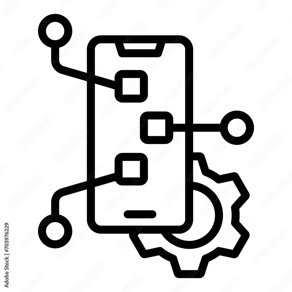 Mobile App Development Icon Mobile App Development Icon