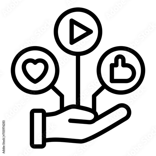 Social Media Management Icon