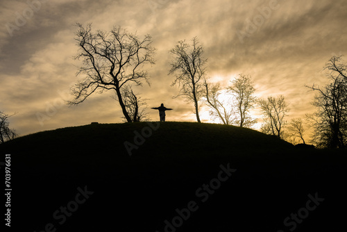 silhouette of a person