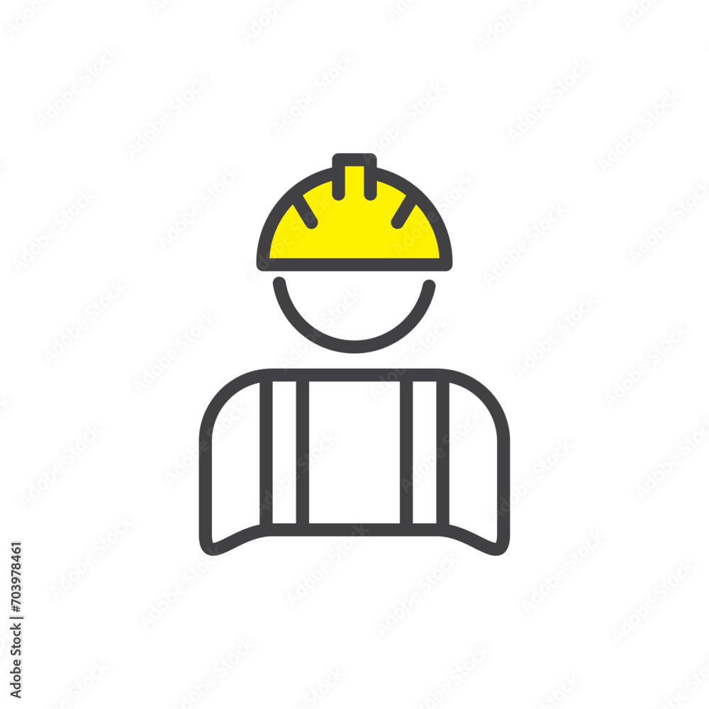builder icon. sign for mobile concept and web design. outline vector icon. symbol, logo illustration. vector graphics. builder icon. sign for mobile concept and web design. outline vector icon. symbol, logo illustration. vector graphics.