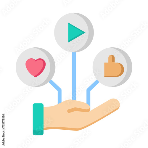 Social Media Management Icon