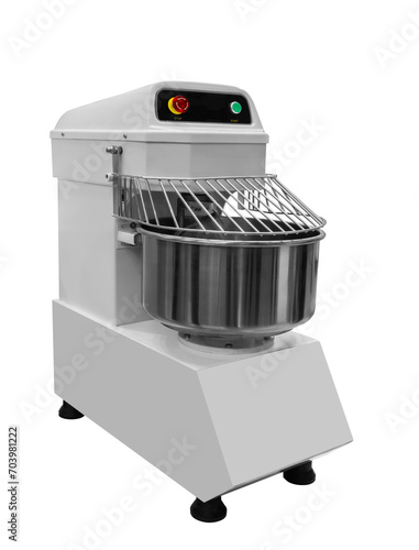 industrial dough mixer on white background