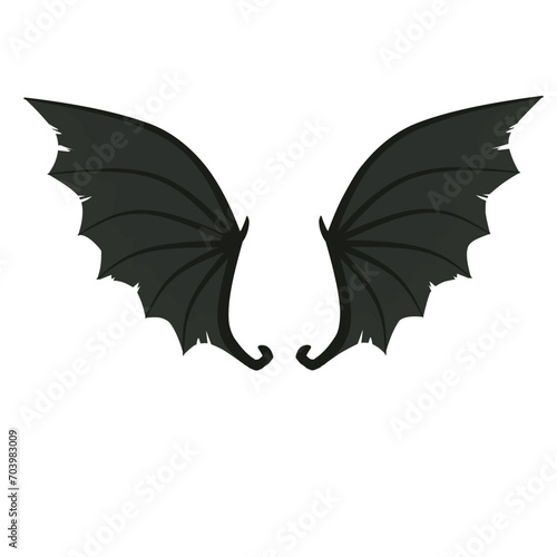 fantasy cartoon dragon wings