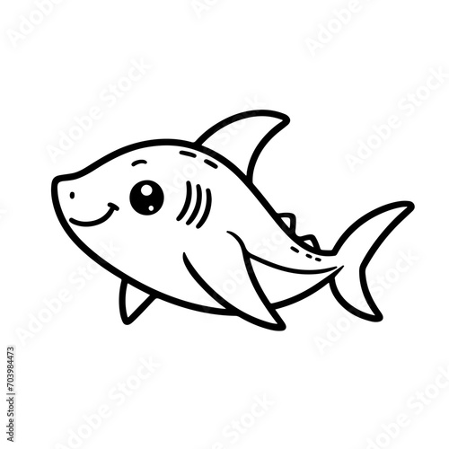 vector hand drawn kawaii coloring book illustration