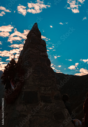 Alpine sunset or sundowner at the famous Nordkette mountains near Innsbruck  Tyrol  Austria