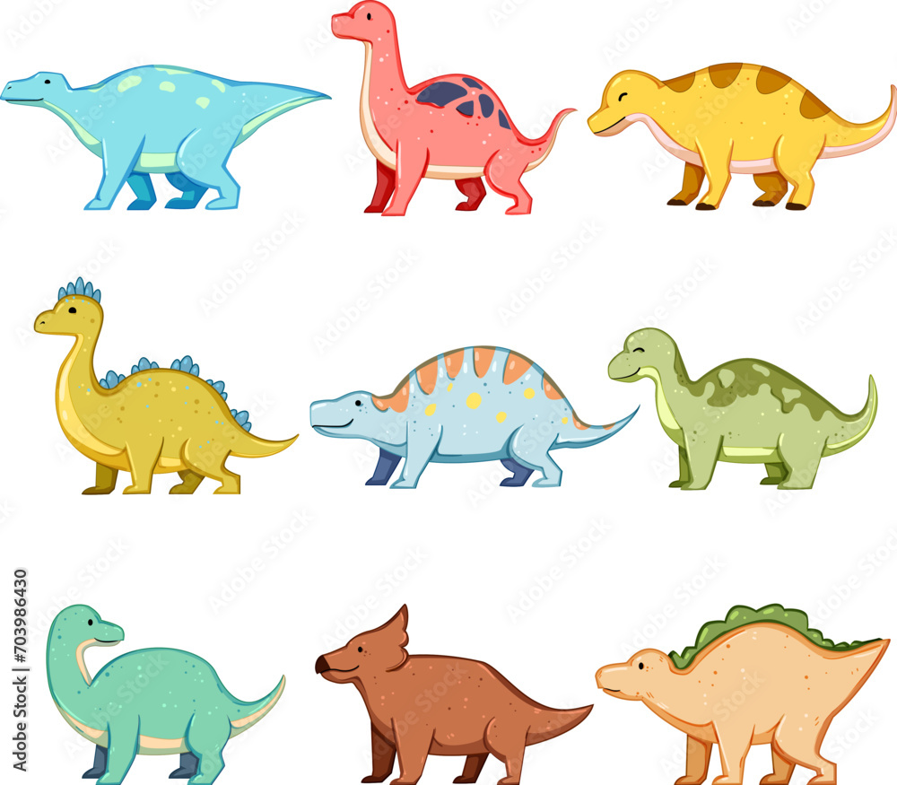 dinosaur character set cartoon. animal tyrannosaurus, funny kid, rex kids dinosaur character sign. isolated symbol vector illustration dinosaur character set cartoon. animal tyrannosaurus, funny kid, rex kids dinosaur character sign. isolated symbol vector illustration