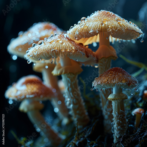 mushrooms in the forest