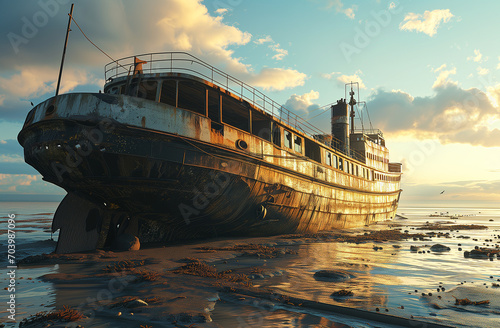 Abandoned Ship Rusting