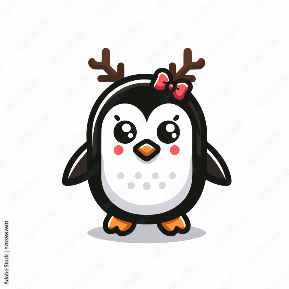 vector cartoon penguin