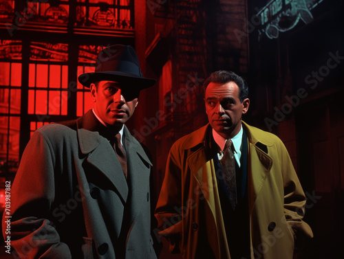 Retro Gangsters In the Alley