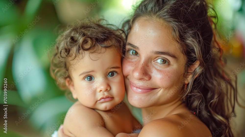 Intercultural a Young Radiant 25 Year old Mother Sharing a Tender Moment with her Baby and both Smiling Warmly Wallpaper Background Brainstorming Family Map Digital Art Magazine Poster Intercultural a Young Radiant 25 Year old Mother Sharing a Tender Moment with her Baby and both Smiling Warmly Wallpaper Background Brainstorming Family Map Digital Art Magazine Poster