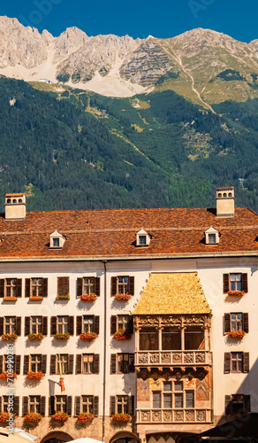 The famous Golden Roof on a sunny summer day at Innsbruck, Tyrol, Austria