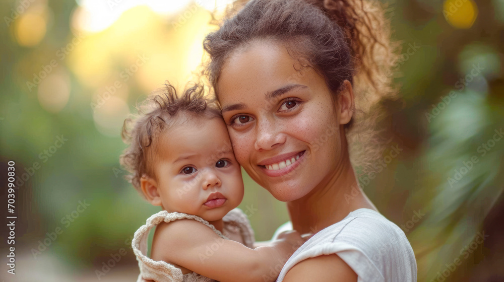 Intercultural a Young Radiant 25 Year old Mother Sharing a Tender Moment with her Baby and both Smiling Warmly Wallpaper Background Brainstorming Family Map Digital Art Magazine Poster Intercultural a Young Radiant 25 Year old Mother Sharing a Tender Moment with her Baby and both Smiling Warmly Wallpaper Background Brainstorming Family Map Digital Art Magazine Poster