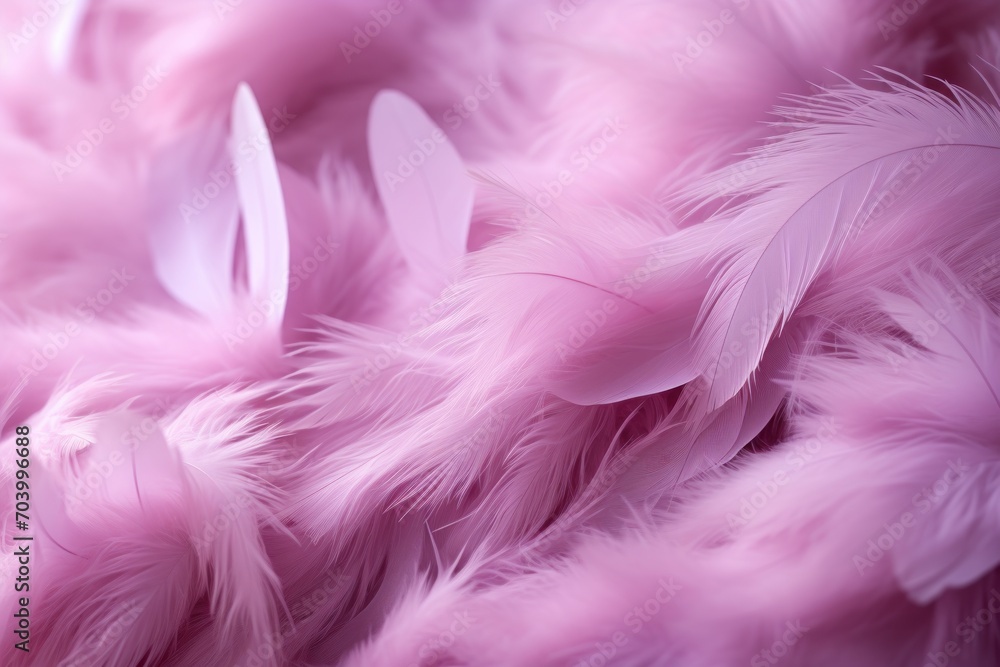  a close up of pink feathers with a blurry image of the feathers on the back of the feathers is a blurry image of the feathers on the top of the feathers.