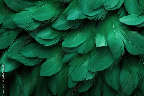  a close up of a green bird s feathers with a blurry image of the top part of the bird s feathers and the bottom part of the feathers.