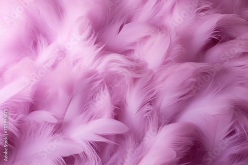  a close up view of a pink background with lots of feathers in the center of the image and the bottom half of the image of the feathers in the foreground.