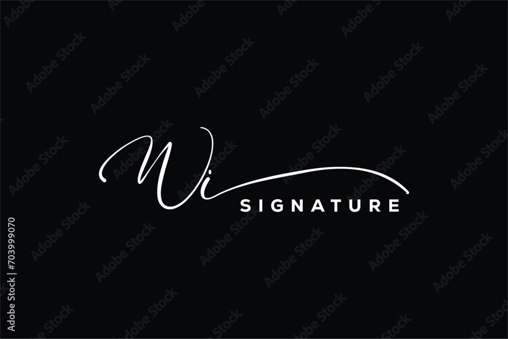 WI initials Handwriting signature logo. WI Hand drawn Calligraphy lettering Vector. WI letter real estate, beauty, photography letter logo design. WI initials Handwriting signature logo. WI Hand drawn Calligraphy lettering Vector. WI letter real estate, beauty, photography letter logo design.