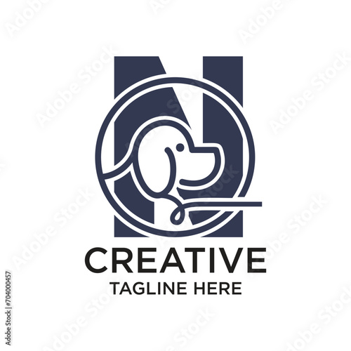 Letter logo design simple concept Premium Vector
