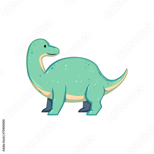 dino dinosaur character cartoon. baby animal, tyrannosaurus funny, kid rex dino dinosaur character sign. isolated symbol vector illustration © PikePicture