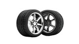 new car tire isolated on transparent background