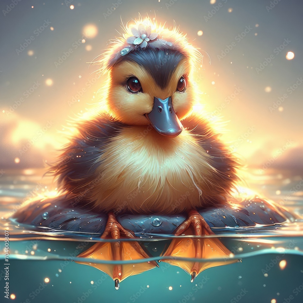 Fototapeta premium a duck 
