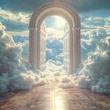 Doors to Paradise - Pearly Gates above the clouds