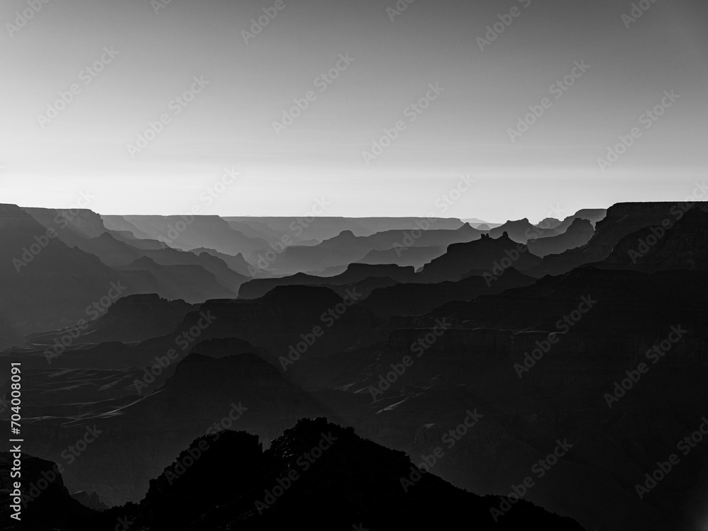 Fototapeta premium Grand Canyon silhouettes
