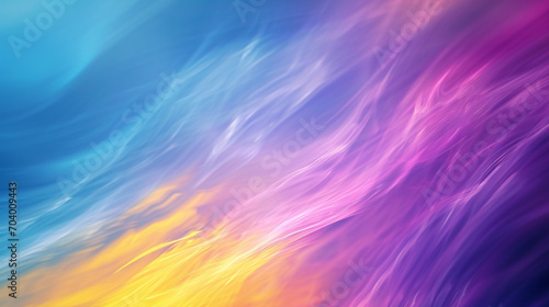 Wallpaper Mural Fond graphique de couleur bleu, mauve et jaune, illustration. Fumée. Effet de mouvement, flux. Arrière-plan pour conception et création graphique, bannière. Torontodigital.ca