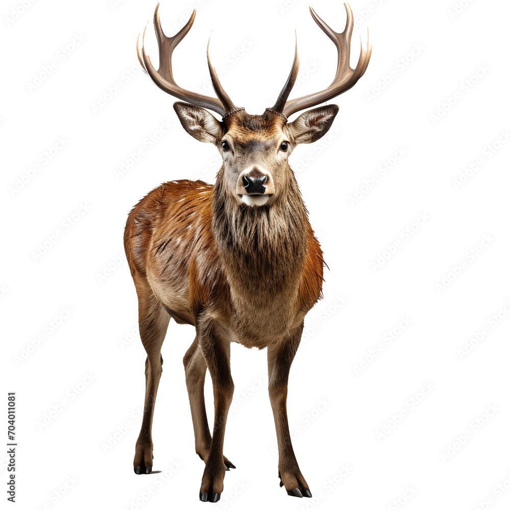 deer isolated against transparent background deer isolated against transparent background