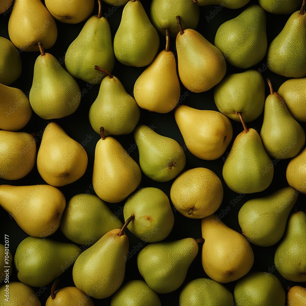 A background of many pears