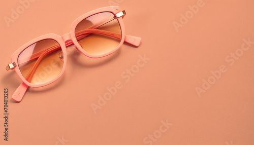 Vibrant Trendy peach fuzz color Sunglasses in the Captivating Peach Fuzz Hue of year 2024