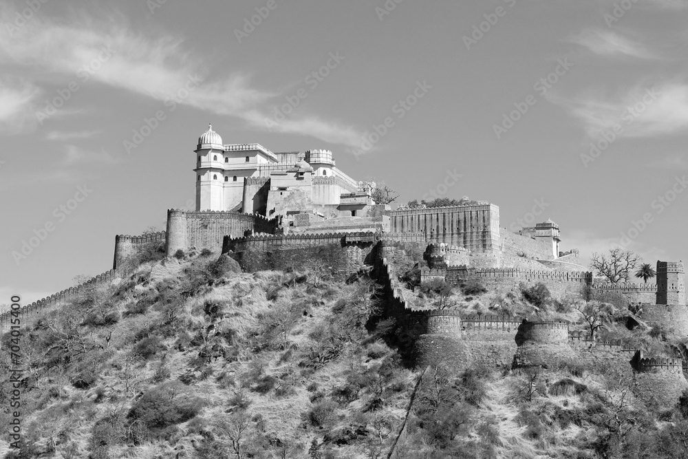 Kumbhal fort or the Great Wall of India, is a Mewar fortress on the westerly range of Aravalli Hills, 48 km from Rajsamand city. Kukmbhalgarh Rajasthan India Kumbhal fort or the Great Wall of India, is a Mewar fortress on the westerly range of Aravalli Hills, 48 km from Rajsamand city. Kukmbhalgarh Rajasthan India