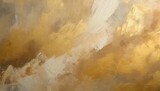 art modern oil and acrylic smear blot painting wall abstract texture beige gold color stain brushstroke background