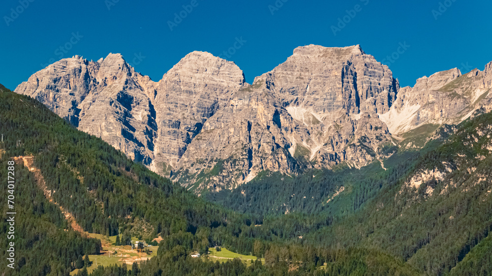 Alpine summer view near Mieders, Stubaital valley, Innsbruck, Tyrol, Austria