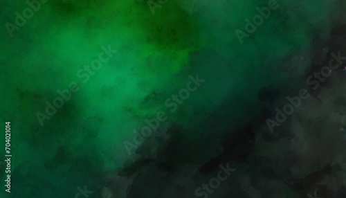 black emerald jade green abstract pattern watercolor background stain splash rough daub grain grunge dark shades water liquid fluid design template © Slainie