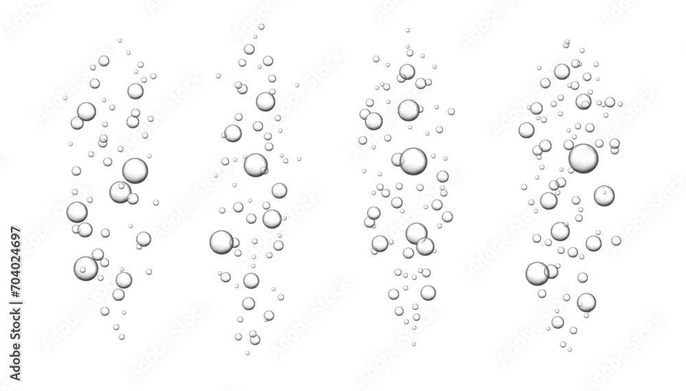 Vector set of fizzy drink isolated on white background. Air bubbles texture.
Vector set of fizzy drink isolated on white background. Air bubbles texture.