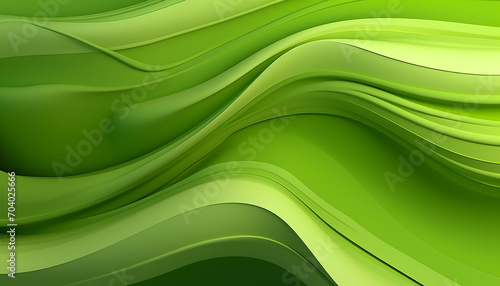 Abstract background pattern, light green waves, liquid banner with curves