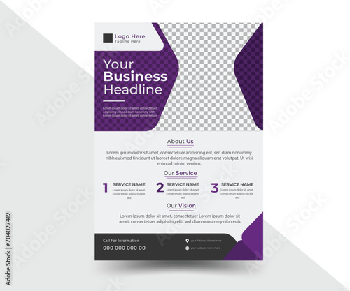 Creative corporate business flyer, business brochure, business poster layout templet