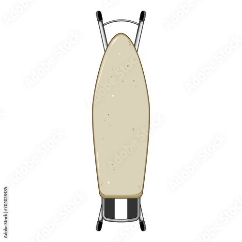 folded ironing board cartoon. logo clean, home counter, interior electric folded ironing board sign. isolated symbol vector illustration